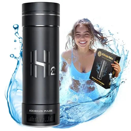 H2ORIGIN PULSE Hydrogen Water Bottle with 3-in-1 functionality and LED display