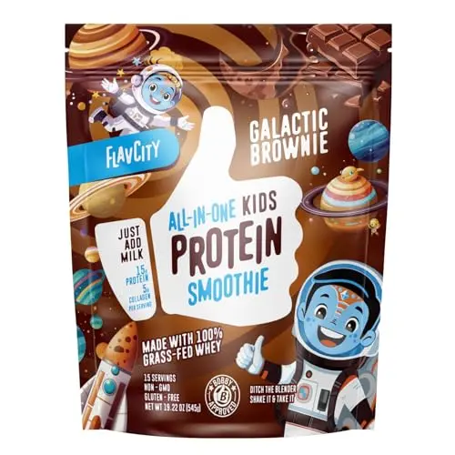 FlavCity kids chocolate protein powder
