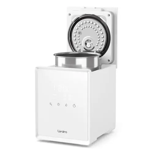 Livatro stainless steel warm mist humidifier with easy-clean design