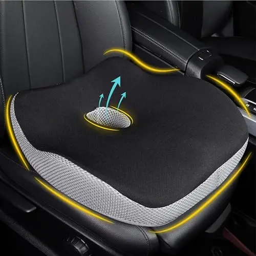 Allaboutsla ergonomic memory foam car seat cushion