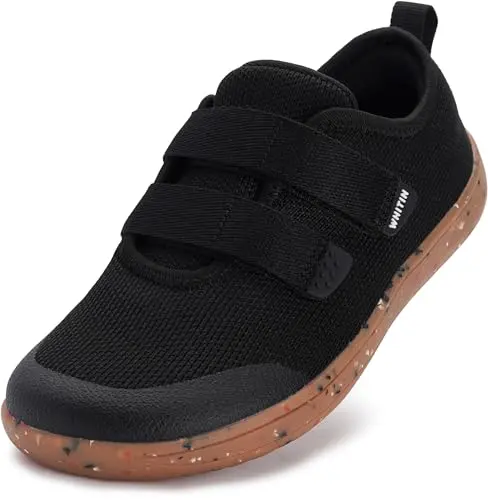 WHITIN wide barefoot shoes for toddlers showing wide toe box and reinforced toe caps
