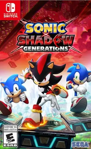 Sonic X Shadow Generations game cover showing Sonic and Shadow
