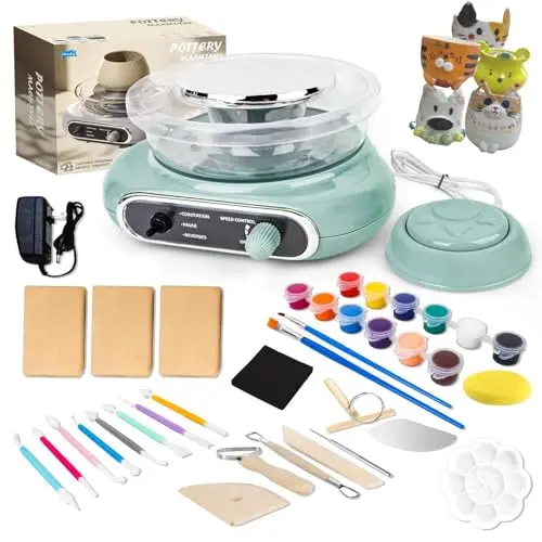 Gracelook compact pottery wheel with removable basin