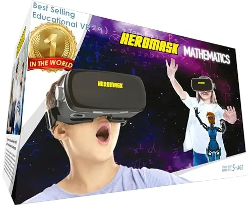 Heromask VR headset for math education and games