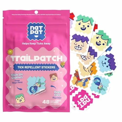 NATPAT TrailPatch tick repellent stickers for kids clothing