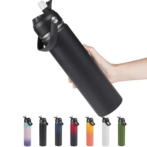 Fijinhom insulated water bottle in black color