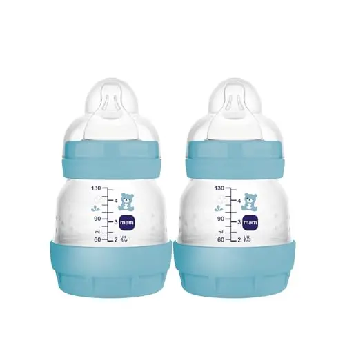 MAM Easy Start anti-colic baby bottles with self-sterilizing design