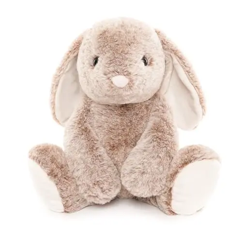 WEIGEDU classic bunny rabbit stuffed animal with blue striped ears