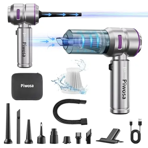 Piwosa cordless handheld vacuum with multiple attachments