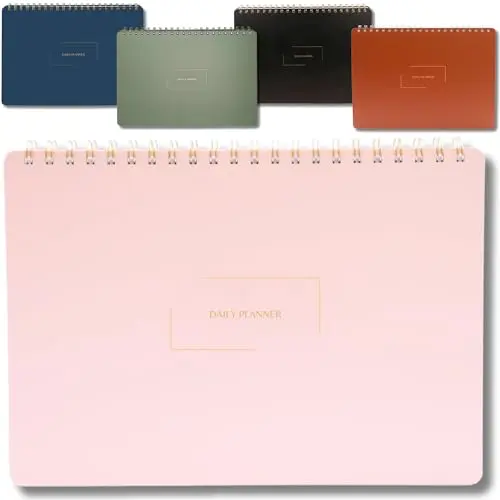 Undated daily planner with multiple layouts and academic organizer features