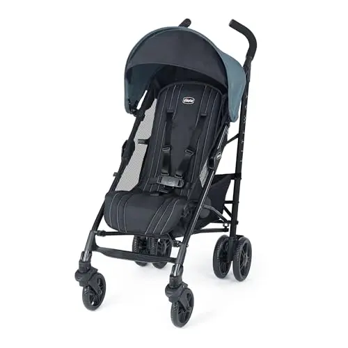 Chicco Liteway stroller in Arctic blue with compact fold and adjustable canopy