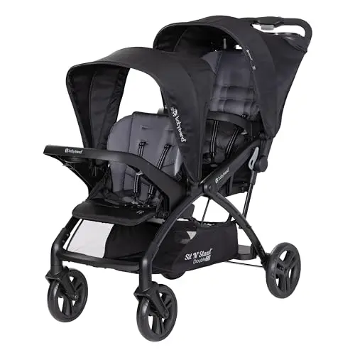 Baby Trend Sit N' Stand double stroller in dash black