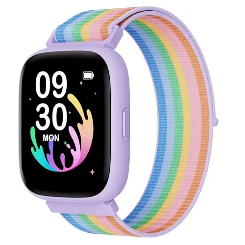 BIGGERFIVE kids smart watch with nylon band