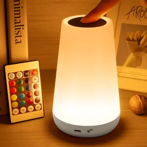 Auxmir night light with remote control and color changing