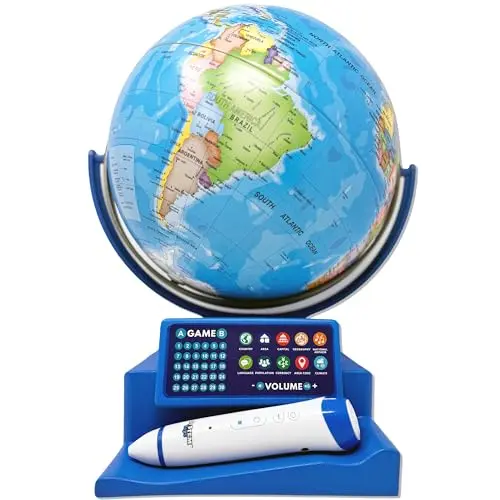 Dr. STEM Toys interactive talking globe with smart pen and game panel