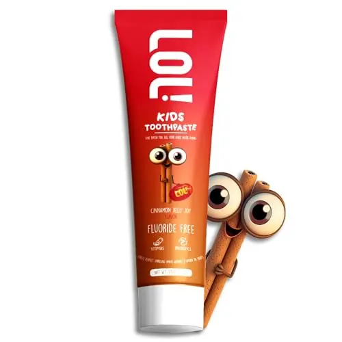 LOL Toddler Toothpaste with nano-hydroxyapatite and probiotics in cinnamon flavor