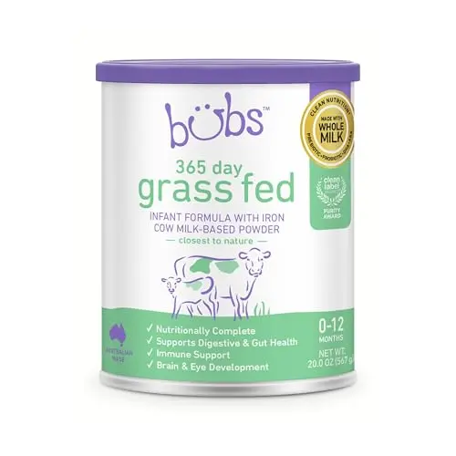 Bubs 365 Day Grass Fed infant formula powder