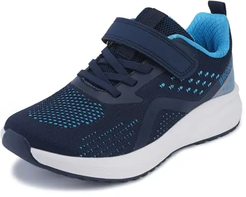 BRONAX boys wide width running shoes