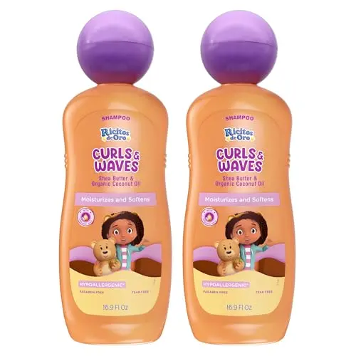 Ricitos de Oro curls and waves shampoo bottles 2-pack