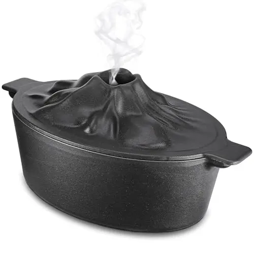 Sckee rectangular wood stove steamer with side handles