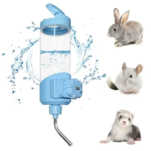 Vannon blue top-fill water dispenser with large capacity for small animals