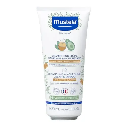 Mustela detangling and nourishing cream shampoo for curly hair