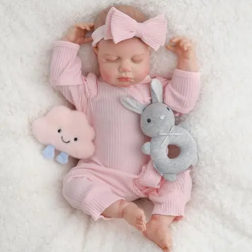 SPICIMOMO 18-inch reborn baby doll with feeding accessories