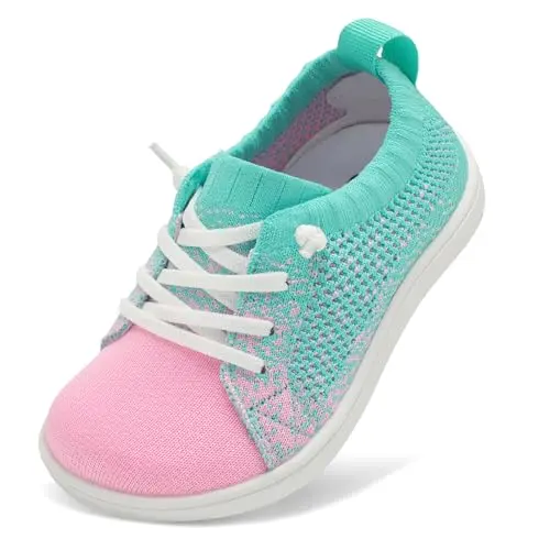 LeIsfIt toddler barefoot sneakers for wide feet