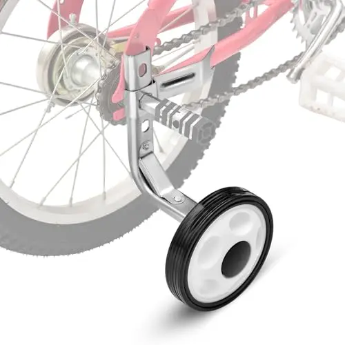 HUASION white training wheels with food-grade PVC for kids safety