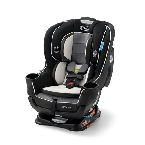 Graco Extend2Fit convertible car seat installed in vehicle
