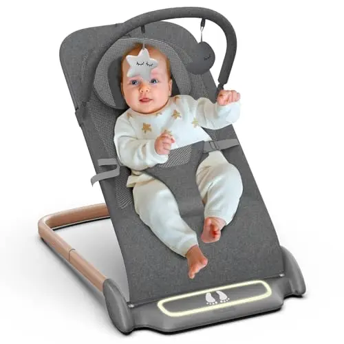 SYCYH portable baby bouncer in dark grey