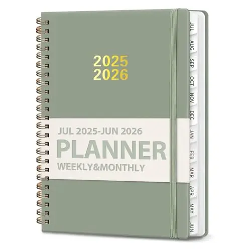 VALOME A5 academic planner with hardcover and elastic closure