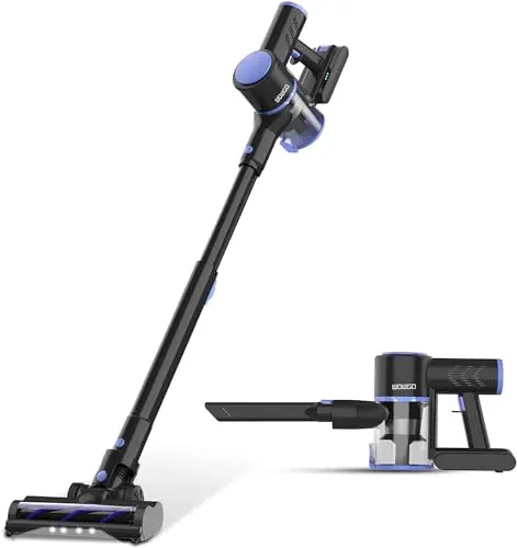 Coolwill cordless stick vacuum cleaner with rotating brush