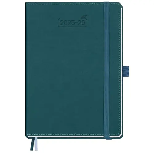 BEZEND weekly and monthly planner with hourly time slots and dark green cover