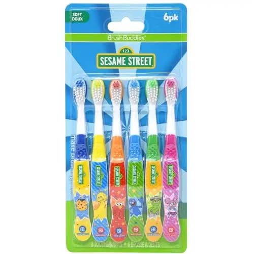 Brush Buddies Sesame Street toothbrushes for toddlers with soft bristles