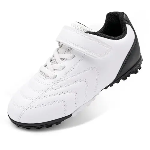 Stelle kids indoor soccer shoes with double closure system and reinforced heel