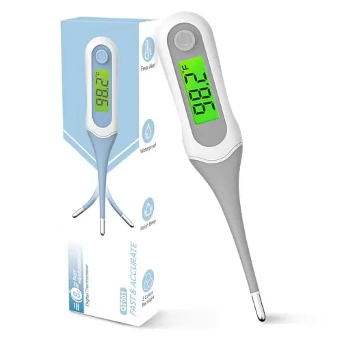Fiemack digital thermometer with flexible tip for infant use