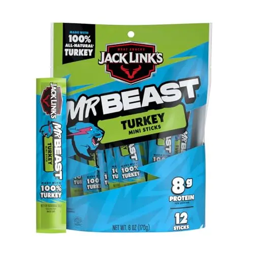 Jack Link's Turkey Mini Sticks individually wrapped packages