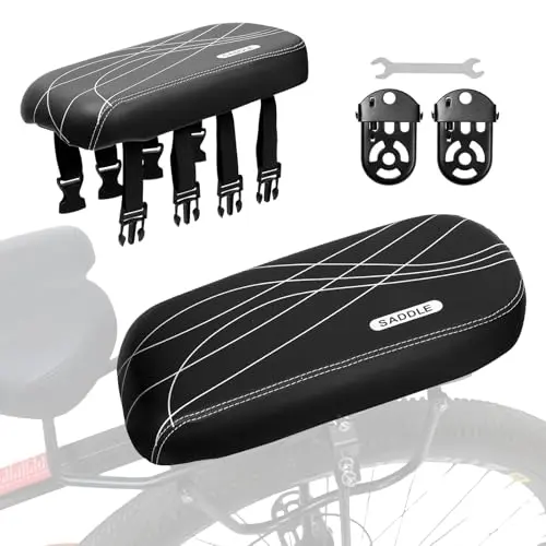 SHIAOBYC rear bike seat cushion mounted on bicycle rack