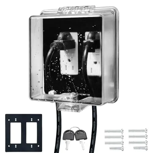 PILISPARK outlet cover box with key lock for enhanced child security