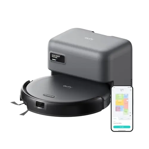 eufy C10 slim robot vacuum with self-emptying station