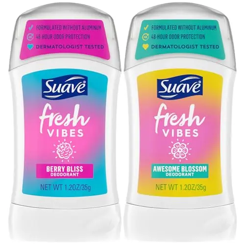Suave kids deodorant stick with berry and blossom scents