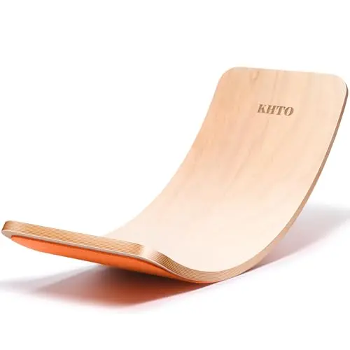 KHTO beech wood balance board with non-slip felt