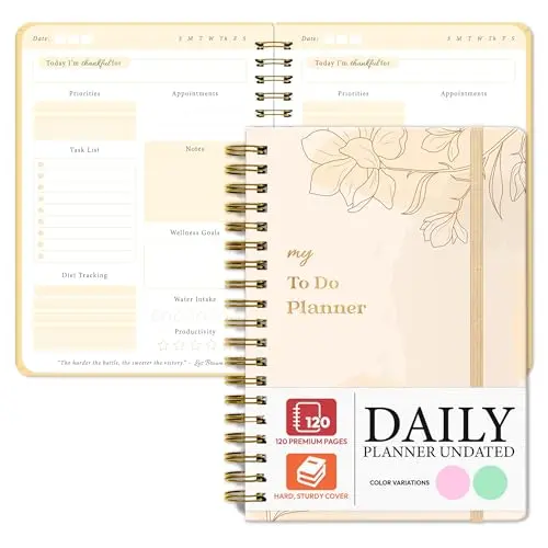 Only Zest to-do list notebook in green for daily productivity