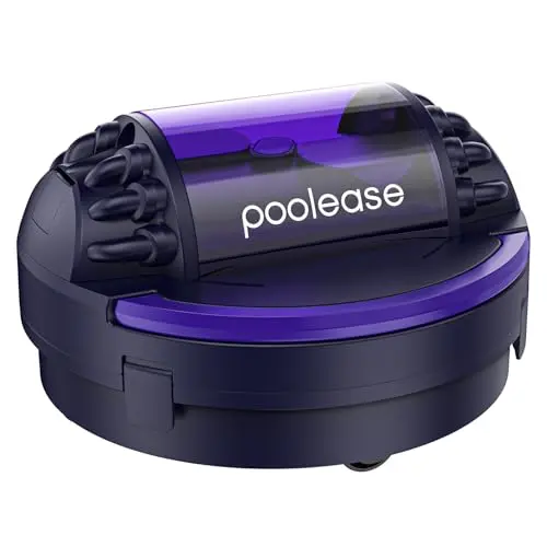 Poolease X1 robotic pool cleaner in dark blue and purple