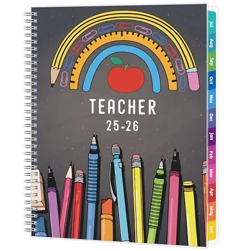 GoiUnlt teacher planner with monthly tabs and 8-period weekly layout