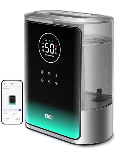 DREO 8L smart humidifier with warm and cool mist settings