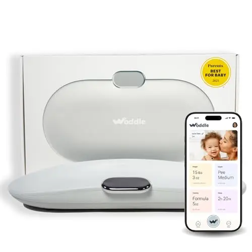 Woddle smart changing pad with built-in scale and touchscreen