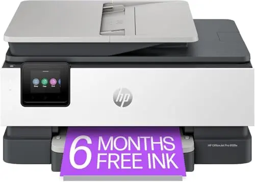 HP OfficeJet Pro all-in-one wireless printer on desk