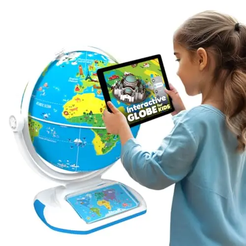 PlayShifu Orboot Earth Explorer interactive globe showing augmented reality features and constellation mode